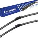 EMITHSUN Windshield Wiper Blades Replacement for Honda Civic Coupe 2 Door 2005-2011,That Meet OEM Quality Front Wipers Blade Set for My Car-28"+24"(Set of 2)