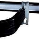 Yafa Home Fashion Heavy Duty Single Standard Adjustable Curtain Rod Hardware Included (26 - 48, Black)