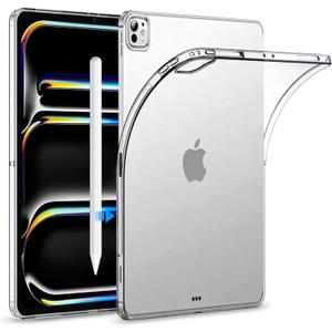 T Tersely Clear Case Cover for Apple iPad Pro 13 Inch M4 (2024 5th Generation), Air Hybrid Slim Shockproof TPU Bumper Suitable for Apple Pencil Pro/2nd Wireless Charging