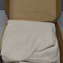 Amazon Basics Lightweight Super Soft, Breathable Easy Care Microfiber 4 Piece Bed Sheet Set with 14-Inch Deep Pockets, Queen, Beige, Solid