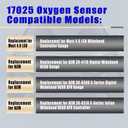 LSU 4.9 Wideband O2 Oxygen Sensor Compatible with AEM 30-4110 30-0300 30-0310 X-Series AFR Controllers | Replaces Bosch 17025 0258017025 | 5-Wire UEGO Air Fuel Ratio Sensor Universal Fit