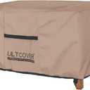 ULTCOVER Outdoor Coffee Table Cover, Waterproof Rectangular Patio Small Side Table Cover 50x30x18 inch (Brown)