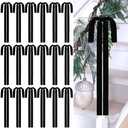 18 Pack Velvet Christmas Bows 23.5x15.5 in Long Velvet Bow Ornaments Christmas Swag Rustic Premade for Xmas Tree Topper Wreath Garland Staircase Door Outdoor Fireplace Holiday Decor