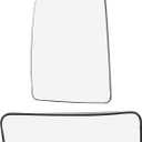 X AUTOHAUX Car Rearview Mirror Glass Replacement with Backing Plate Heated Left Driver Side Upper and Lower Part for Mercedes-Benz Sprinter 2500 3500