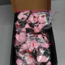 Pink Rose Bouquet Building Set for Girls & Boys - 12 Pack Botanical Collection Gift for Mother Day Mom/Her/Girlfriend/Wife/Couple, Gothic Emo Vintage Retro Artificial Flowers Botanical Collection