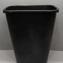 Rubbermaid Commercial Wastebasket Trash Container, 41QT/10.25 GAL, Plastic, Black, Stackable Trash Can for Bedroom/Bathroom/Office, Fits Under Desk/Sink/Cabinet
