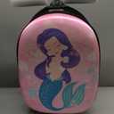 Scooter Suitcase for Kids, 2 in 1 Ride-on Luggage with Flash PU Wheels, Adjustable Handle & TPR Non-Slip Grip, Foldable & Lightweight, Ages 5-12