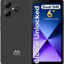 MIRO 4G Cell Phone - New Android 14 Go Edition Smartphone, 6" Display, 2GB+32GB (256GB 
), 3000mAh Battery, 5MP+2MP Camera, Dual SIM, 3.5mm Headphone Jack(Gray)
