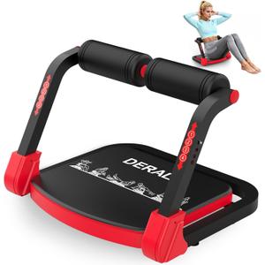 DERACY Sit Up Exercise Equipment, Adjustable Ab Machine, Multi-Functional Sit Up Machine, Ab Workout Equipment, Ab Trainer Machine for Women Men