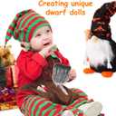 PRETYZOOM 18pcs Gnome Beards for Crafts, Precut Faux Fur Beards, Braid, Wood Balls for DIY Handmade Holiday Gnomes, Halloween, Easter, Christmas Party Supplies