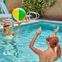 JOYIN 4-Pack 20" Beach Balls - Large Rainbow Beach Ball Inflatable Pool Toys for Party Supplies Decorations, Adults Kids Birthday Luau Summer Beach Water Games Beachball Party Favors