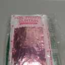 2 Pack Foil Curtain Backdrop Pink Metallic Tinsel Foil Fringe Curtains Photo Booth Props for Birthday Valentines Day Wedding Engagement Baby Shower Bachelorette Christmas Holiday Party Decorations