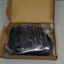 ANOGOL Hair Cap+Long Double Braids 2 Natural Black Synthetic Braided Lace Front Wig with Baby Hair Wigs Heat Resistant Fiber Middle Part