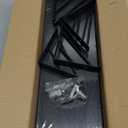 BAYKA Wall Mounted Floating Shelves, Wood Floating Wall Shelf for Books & Decor, Small Space-Saving Display & OrganizerBlackSet of 3 (16-inch Mixed)