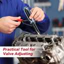 Dreyoo 13mm Valve Adjustment Tool Jam Nut, Slotted Valve Adjusting Stud, Valve Grinding Tool Compatible with Honda/Nissan Auto Vehicle Engines, Valve Lapping Guiding Removal Tool