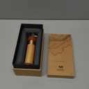 Growth Rings Wooden Kaleidoscope Full Visual,6.5" Handmade Brass Rotatable Oil-Filled Core Box Nature Artwork,Vintage Gift Box,Anniversary Birthday Christmas Thanks Giving New Year Present Gift