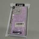 Owncase for iPhone 14 Pro Max Case Glitter, Crystal Diamonds Shiny Bling Sparkly Electroplated Edge Shockproof Soft TPU Bumper Phone Case for Women Girls, Purple