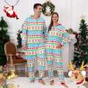 ANGELGGH Onesie Christmas Family Matching Pajamas Adult Couples Men PJs Hooded Women Novelty One-piece Sleepwear (Women, XL, Heart Reindeer)