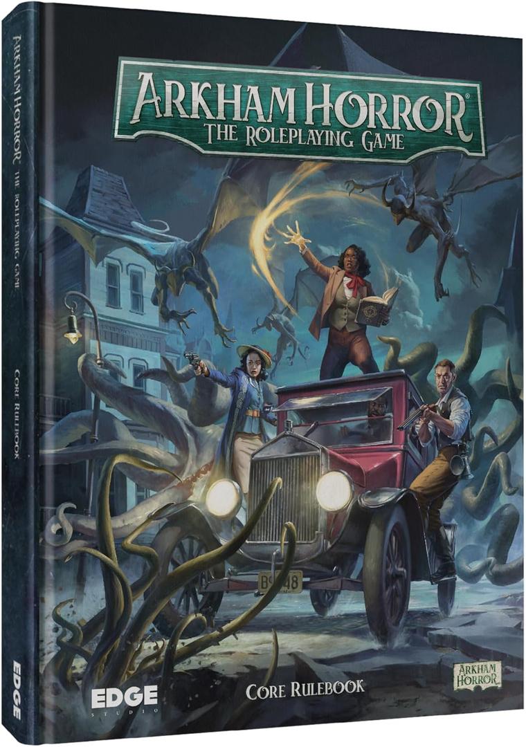 Asmodee Arkham Horror The Roleplaying Game CORE RULEBOOK - Dive into 1920s Asmodee Arkham's Mysterious World! Immersive RPG Adventure for Kids & Adults, Ages 14+, 2-6 Players, 1+ Hour Playtime