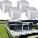 MorningRo Pontoon Boat Aluminum Deck Corner Caps Boat Deck Hardware Suitable for 90 Rounded Corner, not 90 Right Angles. Height: 3-9/16" to 3-5/8" Top: 4-1/16" to 4-3/16"