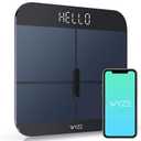 Wyze Smart Scale X - Digital Bathroom Scale for Body Weight, BMI, Body Fat, Muscle Mass, Heart Rate Monitor | Sync with Health Apps | Body Composition Analyzer for People, Baby & Pet, 400 lbs (Black)