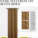 NICETOWN Room Darkening Blind Shade for Kids Bedroom Triple Weave Home Decoration Light Blocking Solid Ring Top Curtain/Drape for Small Window (Gold Brown, Single Panel, 42 x 72 inch)