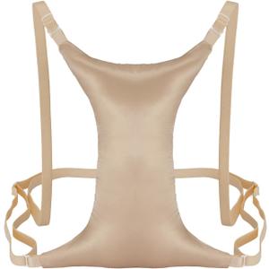 Memory Foam Breast Pillow for Chest Wrinkles Side Sleeper Anti-Wrinkle Support Bed Pillow with Adjustable Clasp Soft Beauty Pillow for Sleeping, Gold