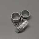 Anovo Flag Pole Rings, Aluminum Alloy Flag Pole Clips Swivels 360 Rotating Anti Wrap Mounting Ring with Carabiner, Flag Pole Kit Parts (:1.25 Inch -Pack of 2(Silver))