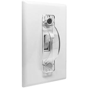 Magnetic Light Switch Guards, ILIVABLE Light Switch Plate and Outlet Cover, Not Child Proof (Clear, 2 Pack)