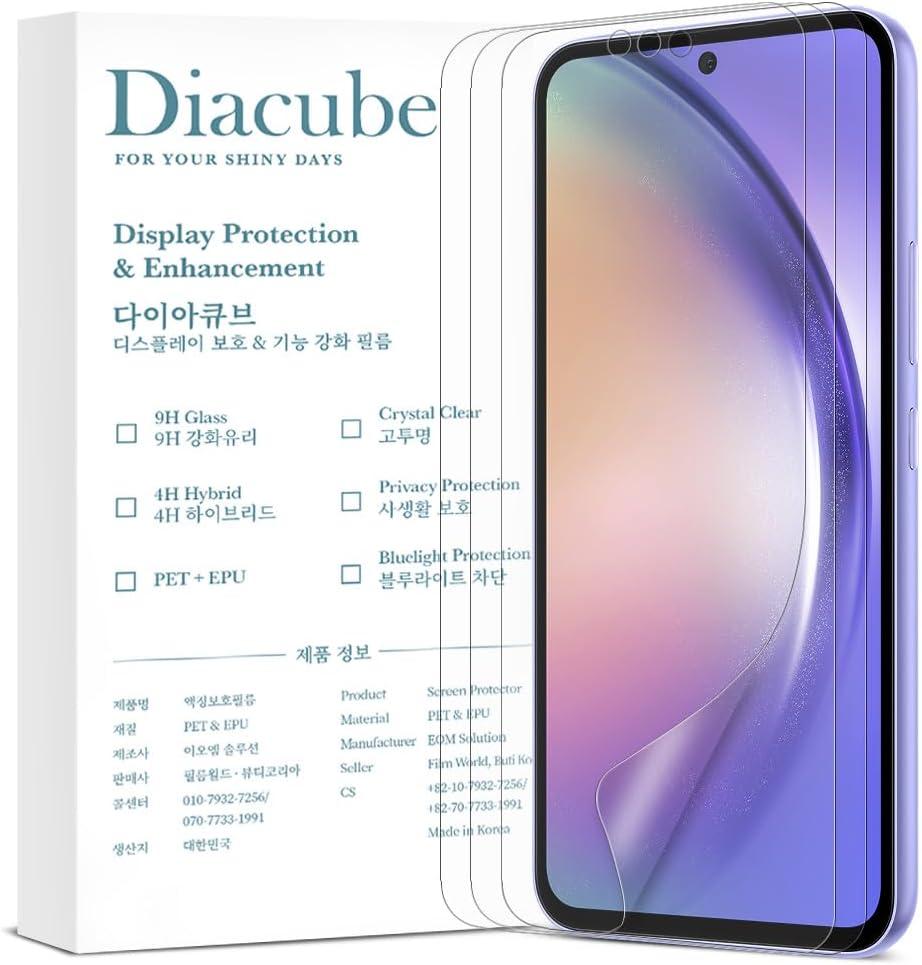 [3-Pack For Samsung Galaxy A54, Anti-Glare Matte Screen Protector, [Support Fingerprint Unlock], Anti-Fingerprint, Full Coverage, Bubble-Free Easy Installation with Alignment Jig