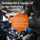 10mil Nitrile Gloves Thick,Industrial Disposable Gloves with Diamond Textured,Heavy Duty Mechanic Glove,Latex Free