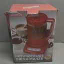 SugarWhisk 29 Oz Hot Chocolate Maker Machine, Electric Milk Frother and Steamer, Hot Cocoa Maker Machine for Hot Chocolate Bar, Detachable Pitcher, 2 Speed Mode, 3.5 Cups, Red