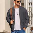COOFANDY Men's Cotton Bomber Jacket Lightweight Flight Jackets Casual Softshell Varsity Jacket, XL