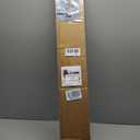 AURILOFT No Drill L-Shaped Vinyl Cordless Mini Blinds,White,34.5" Wx 64" H