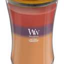 WoodWick Autumn Harvest Scented Large Hourglass Candle Crackles As It Burns Up To 180 Hrs Burn Time Perfect For Gifting Or Home Decor 21oz