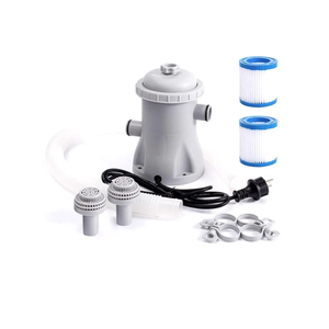 Pool Filter Pump 330 GPH Paddling Pool Electric Water Pump With 2 Pool Filter Cartridge Pool Pumps Above Ground Small Pool Cleaner