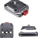IFOOTAGE Camera Quick Release Plate Q38, Quick Release System QR Plate Camera Tripod Mount Adapter for Sony Canon Monopod DSLR Stabilizer Slider DJI