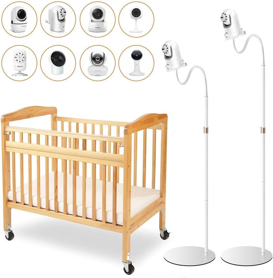 Baby Monitor Mount,Baby Monitor Floor Stand Compatible for Infant Optics DXR-8Pro,NanitPro,HelloBaby,eufy,ANMEATE Camera,Adjustable Height Baby Holder