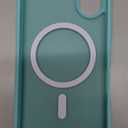 SUPFINE Magnetic for iPhone 16 Case (Compatible with MagSafe) (Military Grade Drop Protection) Slim Translucent Matte Shockproof with Anti-Fingerprint Phone Case, Blue Green