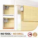 LazBlinds No Drill Bamboo Roman Shades, 33x64, Ceylon Natural