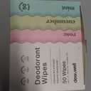 Dew Well - Deodorant Wipes Variety 50 Pack (Mint, Rose, Cucumber)
