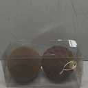 Large Velvet Christmas Ball Ornaments - 6 Inch Flocked Christmas Balls Shatterproof Decorative Hanging Ornaments Set for Xmas Tree Holiday Wedding Party Decor (Brown, 2pcs)