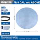 Shop-Vac 90107 Paper Disc Filter and 90585 Foam Sleeve Filter, for Most Shop-Vac Wet/Dry Vacuum Cleaners 5 Gallon and Above, Replacement Parts #9010700, 9013700,9058500, 6 Pack