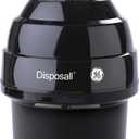 GE Disposall Continuous Feed 3/4 Horsepower Motor Garbage Disposer, Good for Grinding: Vegetable Peels & Small Bones, Easy Install Kit, Non-Corded, Recommended for 2-4 Person Homes, GFC720N, Super capacity, 3/4 horsepower