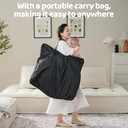 Pamo babe Portable Bassinet and Play Space Baby Dome Travel Crib for Newborn, Black Gray