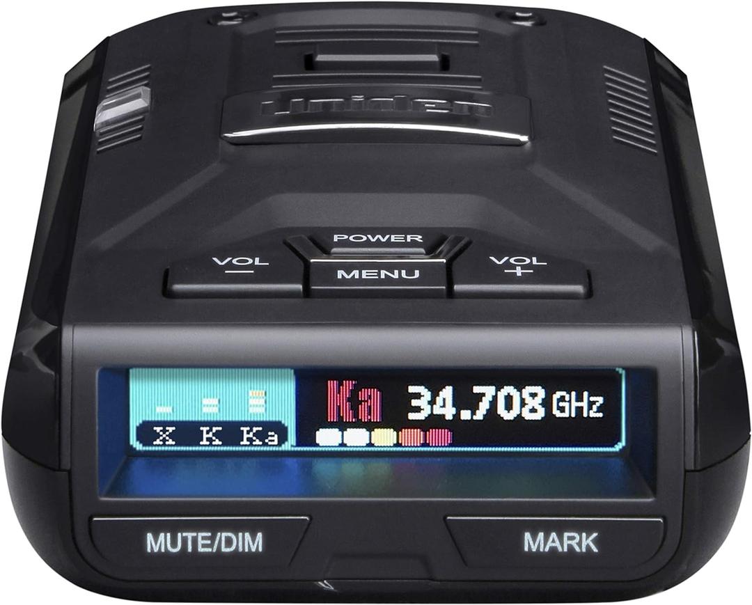 Uniden R3 EXTREME LONG RANGE Laser/Radar Detector, Record Shattering Performance, Built-in GPS w/ Mute Memory, Voice Alerts, Red Light & Speed Camera Alerts, Multi-Color OLED Display , Black