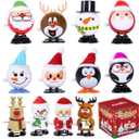 Max Fun 12pcs Christmas Wind Up Stocking Stuffers Toys Assortment for Christmas Party Favors Goody Bag Filler (Christmas Wind up Toys)