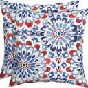 Arden Outdoor Toss Pillow, 2 Pack, 16 x 16, Rain-Proof, Fade Resistant Clark Blue