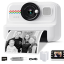 HiMont Kids Instant Print Camera, 1080P HD Kids Camera Instant Print with 3 Rolls Print Paper & 32GB Card, Ideal Kid Toys Gifts for Boys & Girls Age 314