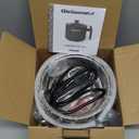 Elite Gourmet NOODLE EXPRESS™ Hot Pot, Prepare Ramen, Rice, Soups, Stews, Boil Water, StainlessSteel Interior, Glass Lid, High/Low/Off Settings, Grey